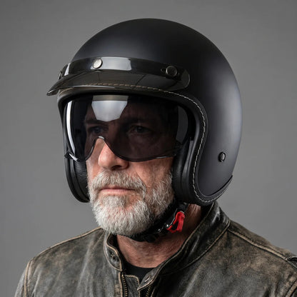 Rider's Choice | 3/4 Open-Face Helmet with Lightweight Design | Comfortable Fit for Urban Riding
