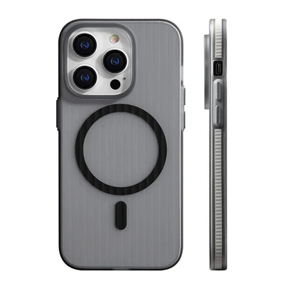 Textured Anti-Slip Phone Case for iPhone 12 through 17 Series – Shock-Absorbing TPU Protection with Ridged Sides & Raised Edges for Screen