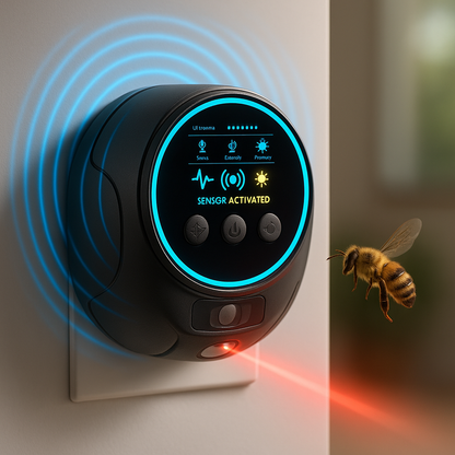 Rodent Defense | Ultrasonic Mouse Repellent with Silent Operation | Plug-In Design for 3200 sq ft Coverage