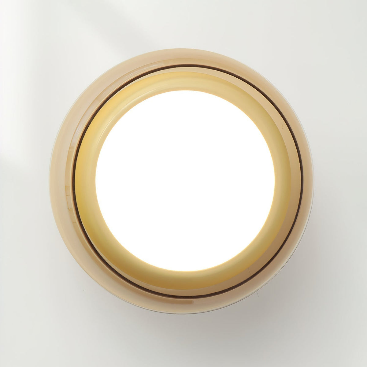 Glass Flush Mount Ceiling Light with Metal Frame – Ambient LED Fixture for Bedroom, Living Room & Kitchen – 3 Color Temperatures