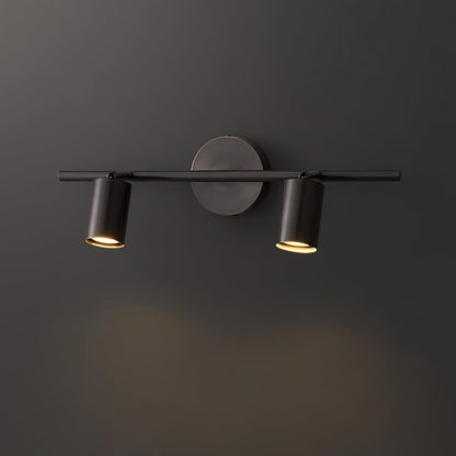 Pivoting Metal Track Spotlight Fixture 350° Swivel Wall & Ceiling Mount LED Accent Light for Living Room Bedroom Kitchen Gallery Art Display