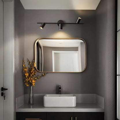 Pivoting Metal Track Spotlight Fixture 350° Swivel Wall & Ceiling Mount LED Accent Light for Living Room Bedroom Kitchen Gallery Art Display