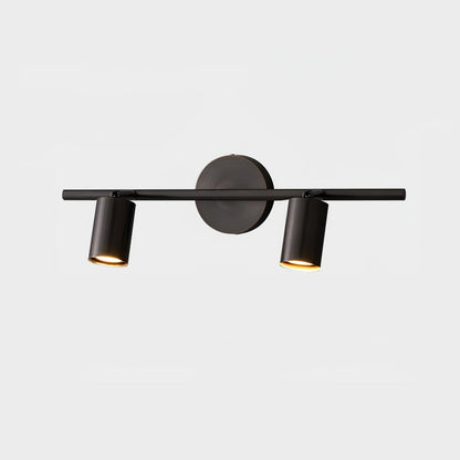 Pivoting Metal Track Spotlight Fixture 350° Swivel Wall & Ceiling Mount LED Accent Light for Living Room Bedroom Kitchen Gallery Art Display