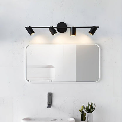 Pivoting Metal Track Spotlight Fixture 350° Swivel Wall & Ceiling Mount LED Accent Light for Living Room Bedroom Kitchen Gallery Art Display