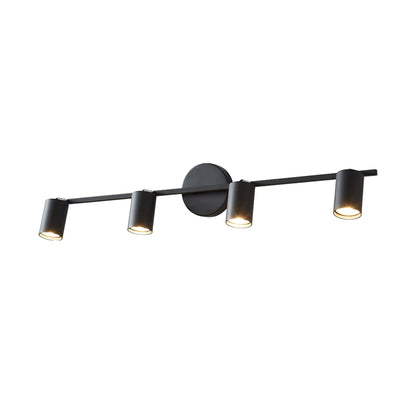 Pivoting Metal Track Spotlight Fixture 350° Swivel Wall & Ceiling Mount LED Accent Light for Living Room Bedroom Kitchen Gallery Art Display