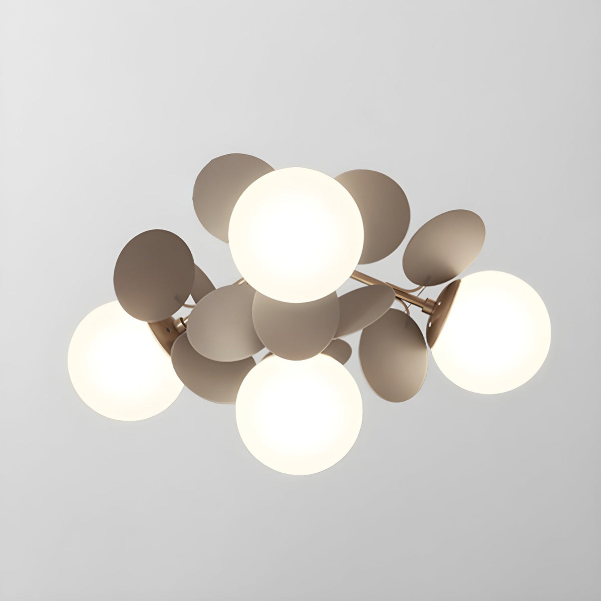 Flush-Mount Pastel Ceiling Light 10 in Diameter Metal & Acrylic for Kids Room Bedroom Office Home Nursery Small Space Overhead Lighting