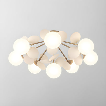 Flush-Mount Pastel Ceiling Light 10 in Diameter Metal & Acrylic for Kids Room Bedroom Office Home Nursery Small Space Overhead Lighting