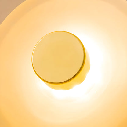 Curved Glass Wall Sconce with Warm White LED Up Down Light for Bedroom Living Room Hallway Modern Indoor Accent Lighting 10 Inch Tempered Gl