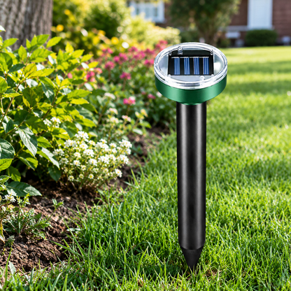 EcoGuard | Solar Ultrasonic Rodent Repellent with Variable Frequency Technology | Effective Pest Control for Outdoor Spaces
