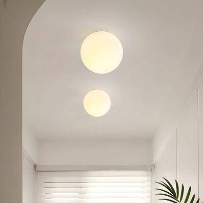 Frosted Globe Sconce E27 Metal Frame for Bedroom Hallway Living Room Modern Minimalist Japandi Scandinavian Style Ambient Lighting