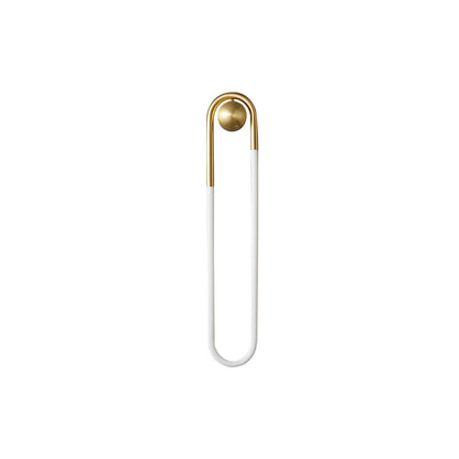 Sculptural Loop Sconce 9W Integrated LED Brass or Black Finish Dimmable Hardwired Fixture for Bedroom Hallway Living Room Contemporary Minim