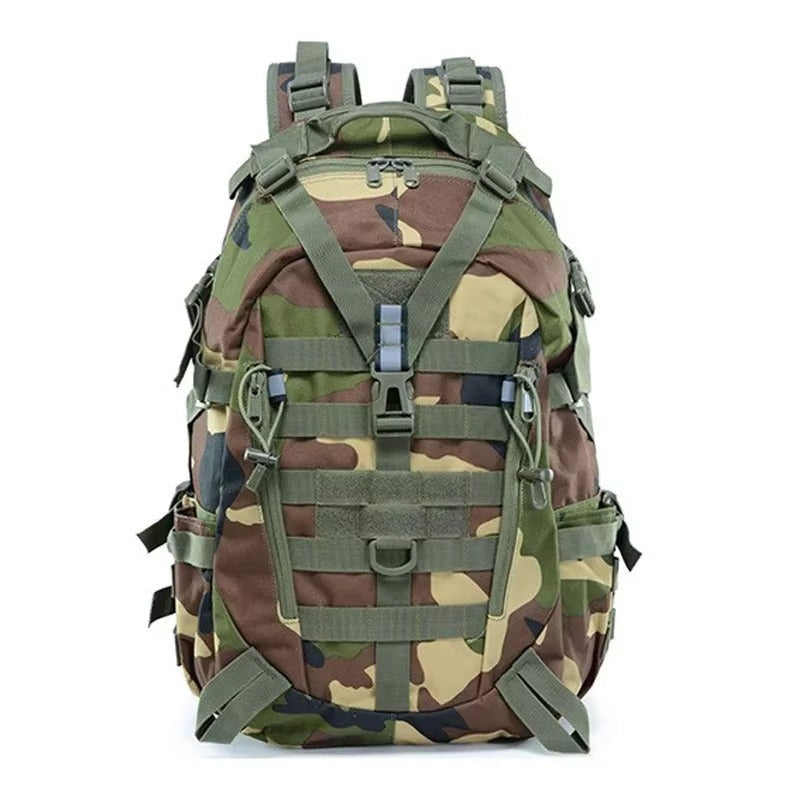 RuggedGear | 40L Tactical Backpack with Waterproof Nylon & Customizable Fit | Versatile Storage for Outdoor Adventures