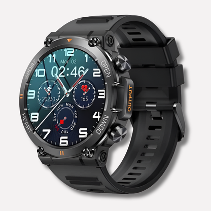 Rugged Outdoor Smartwatch with AMOLED Display & GPS Tracking | Durable Design for Active Lifestyles