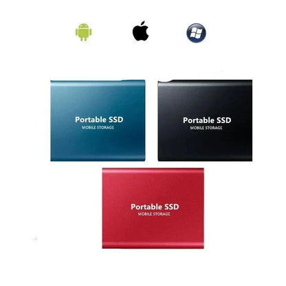 128GB Portable Solid State Drive – Aluminum Build, Ultra-Compact Storage for Laptop, Desktop & Gaming – Fast USB External Hard Disk for
