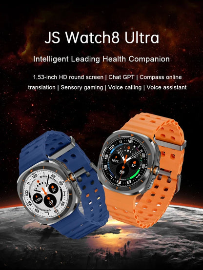 Ultra 8 | Bluetooth Smartwatch with Compass & ChatGPT Integration | Fitness Tracker for Daily Health Monitoring