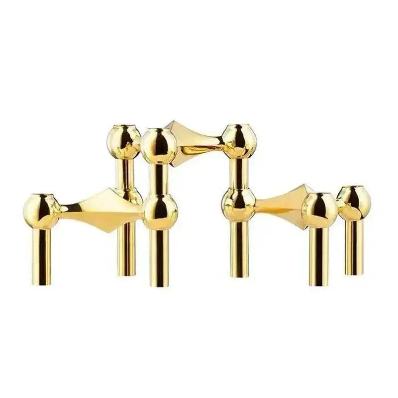 Sleek Contemporary Metal Candle Holder - Ortekor