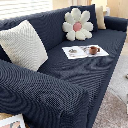 Stylish Stretch Sofa Cover | Non-Slip Protection with Textured Fabric | Flexible Fit for Enhanced Comfort and Furniture Protection