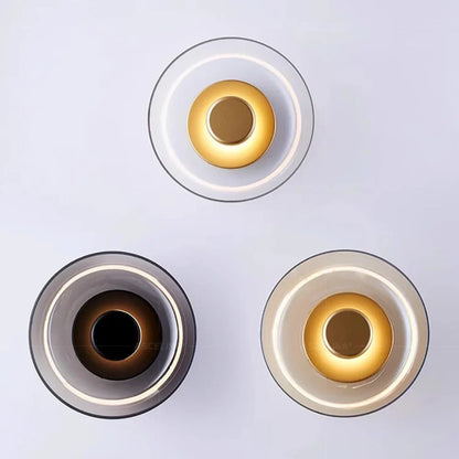 Contemporary Sconce with Domed Glass Shade – Iron Frame Wall-Mount Fixture for Bedrooms, Hallways & Living Spaces