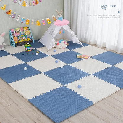 Interlocking Foam Floor Tiles for Kids Playroom 12x12 Inch Cushioned Baby Crawling Mat Non-Slip Puzzle Mats Nursery Safe Play Area