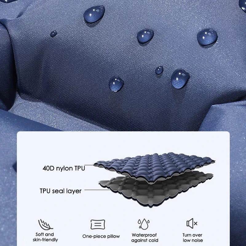 Kieran | Extra-Wide Double Inflatable Camping Mattress with Quick Inflate | Spacious Comfort for Outdoor Adventures