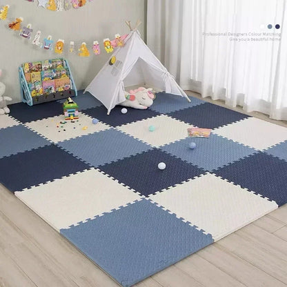 Interlocking Foam Floor Tiles for Kids Playroom 12x12 Inch Cushioned Baby Crawling Mat Non-Slip Puzzle Mats Nursery Safe Play Area