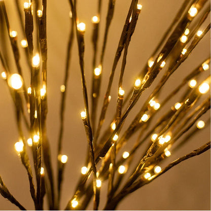 Battery-Operated Lighted Twig Stems with Warm White LEDs for Home Decor | Vase Filler Branch Lights Indoor Outdoor