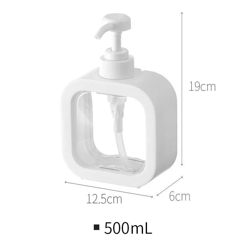 Countertop Liquid Soap Pump Bottle 11 oz Capacity ABS Plastic Modern Nordic Style for Hand Wash Dish Soap Kitchen Bathroom Sink