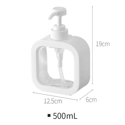 Countertop Liquid Soap Pump Bottle 11 oz Capacity ABS Plastic Modern Nordic Style for Hand Wash Dish Soap Kitchen Bathroom Sink