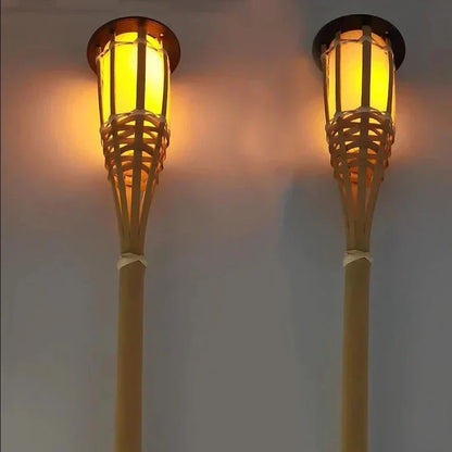 Flickering Flame Solar Garden Torches - Outdoor Pathway Lights with Realistic Fire Effect - 5-Pack Weather-Resistant Solar Torches