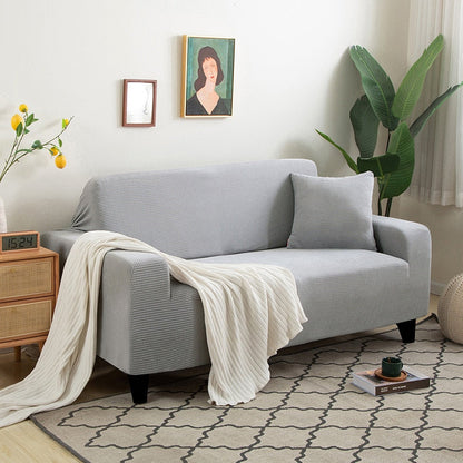 Stretchy Sofa Slipcover with Non-Slip Grip for Living Room – Fits 1 to 4 Seater Couches, Pet-Proof Furniture Protection