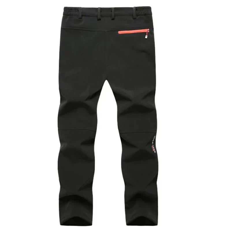 Insulated Hiking Pants for Men Weatherproof Fleece-Lined Outdoor Trousers Cold Weather Gear for Camping Skiing Fishing