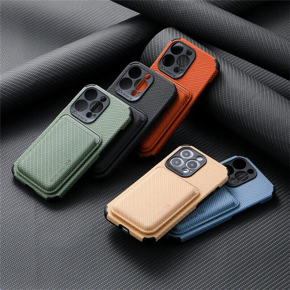 MagSafe Wallet iPhone Case with Card Holder Slot Magnetic Wireless Charging Compatible TPU PU Protection for iPhone 15 14 13 12 11 Pro Max M