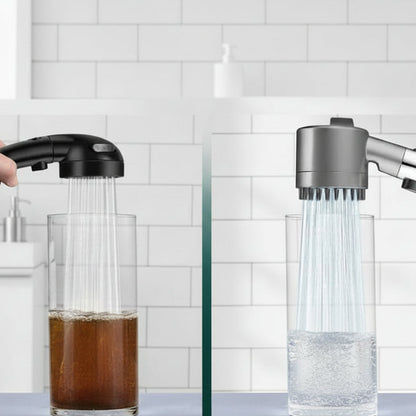 Handheld Filtered Shower Head with 9-Layer Purification System for Hard Water – High Flow Pressure Boost, ABS & Steel Construction, Water Ef