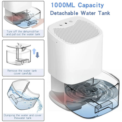 FRESHAURA – Dehumidifier with Night Light for Comfortable Living Spaces
