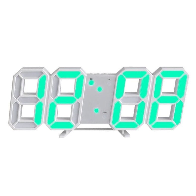 3D LED Digital Wall Clock with Adjustable Brightness | Modern Minimalist Display for Living Room, Bedroom & Office | USB Powered Time Piece