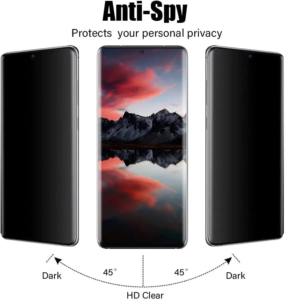 Privacy Screen Protector for Samsung Galaxy S23 Ultra, S23 Plus & S23 – Tempered Glass Anti-Spy Shield, 45-Degree Viewing Angle