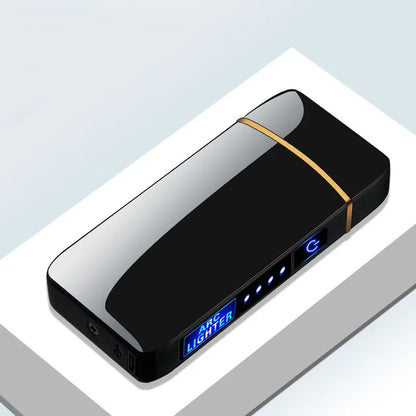 Electric Arc Lighter Rechargeable Windproof Dual Beam Touch Activated USB Powered Flameless Igniter for Candles Incense Camping Outdoor Kitc