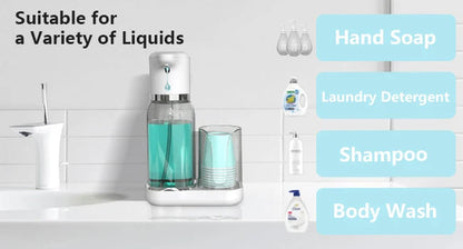 Effortless Mouthwash Dispenser | Hands-Free Design with Adjustable Volume for Hygienic Oral Care