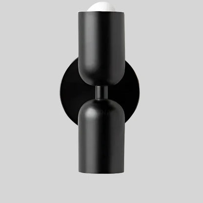 Dual-Socket Iron Sconce Warm Glow 4.7-Inch Cream E27 Fixture Compact Entry Bedroom Hallway Ambient Uplighting Living Room Corridor