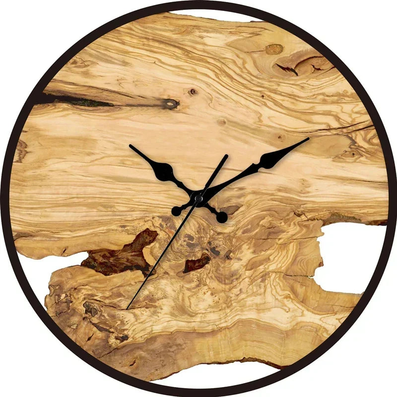 Silent Wood & Acrylic Wall Clock with Noiseless Sweep Hand for Living Room, Bedroom, Office | Modern Minimalist Time Display