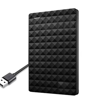 Portable USB 3.0 Hard Drive for Backup & Extra Storage Windows Compatible Black 64GB Capacity Plug-and-Play for PC Desktop Laptop