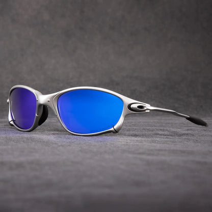 Polarized Sport Sunglasses with Red Mirror Lenses - Lightweight Aluminum Frame for Driving, Cycling & Outdoor Activities