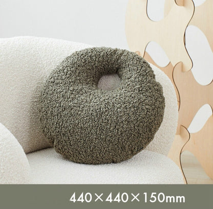 Fluffy Pebble Floor Cushions in Stone Shape | Plush Pillows for Home Decor