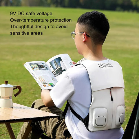 Cryovest | Lightweight Waterproof Cooling Vest with Dual Fans | Adjustable Fit for Outdoor Comfort