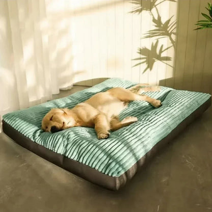 Supportive Memory Foam Pet Cushion for Dogs & Puppies - Plush Indoor Sleeping Mat with Orthopedic Support - Washable Soft Bedding for Senior