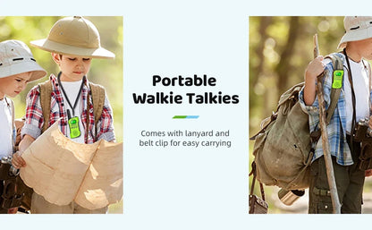 Adventure Talkies | Kids Walkie Talkies with Long Range & Flashlight | Rechargeable Communication for Outdoor Fun