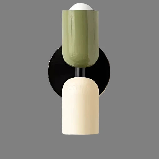 Dual-Socket Iron Sconce Warm Glow 4.7-Inch Cream E27 Fixture Compact Entry Bedroom Hallway Ambient Uplighting Living Room Corridor