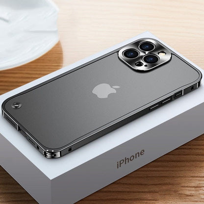 Aircraft-Grade Aluminum iPhone Case Precision-Milled Snap-On Protection for Apple Smartphones Slim Lightweight Metal Bumper Shell