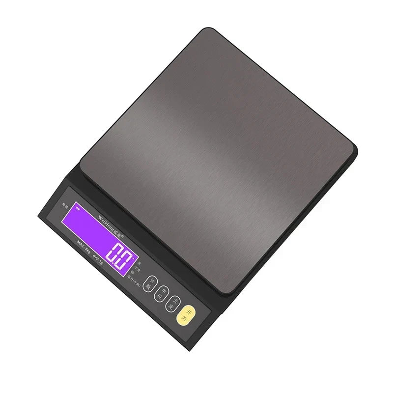 Waterproof Digital Food Scale – 11 lb / 1 oz or 22 lb / 0.04 oz Capacity, Rechargeable LCD Kitchen Scale for Meal Prep, Baking, Portion