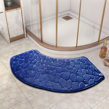 VELVOSTONE – 3D Non-Slip Velvet Bath Mat Quick-Dry Design